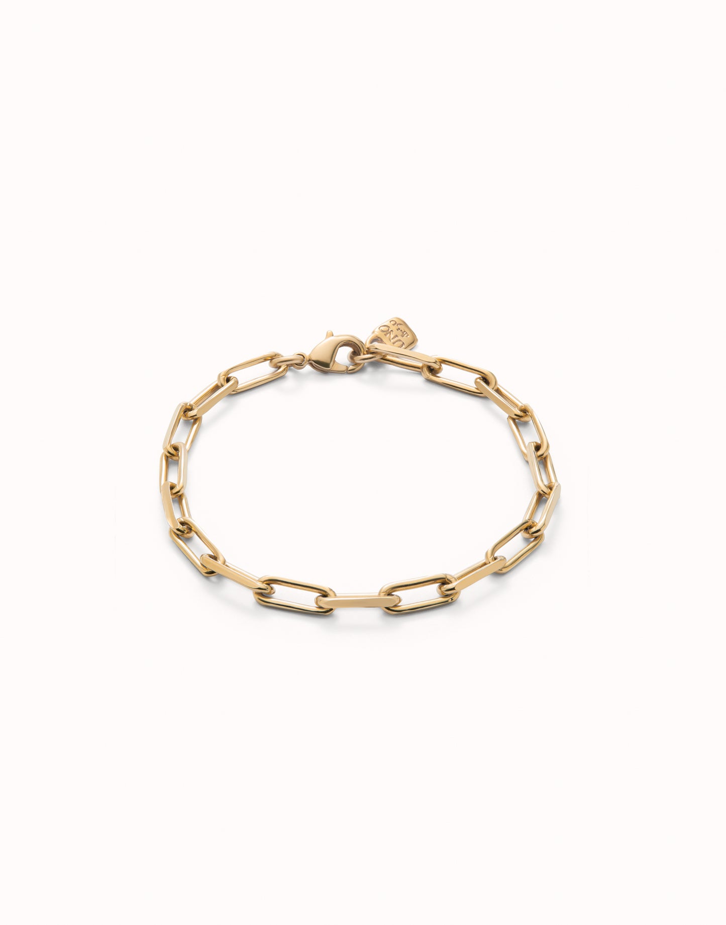 Uno de 50 "Make Yourself One" Paperclip Bracelet-Gold