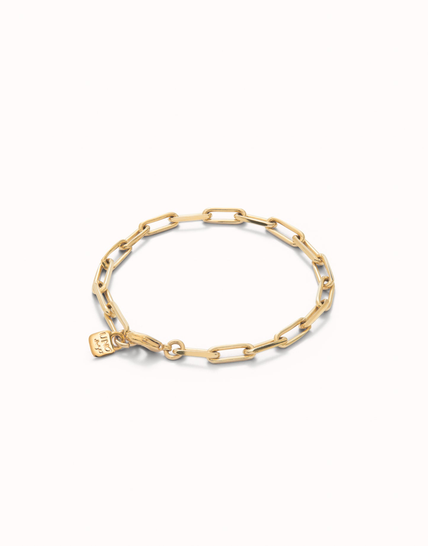 Uno de 50 "Make Yourself One" Paperclip Bracelet-Gold