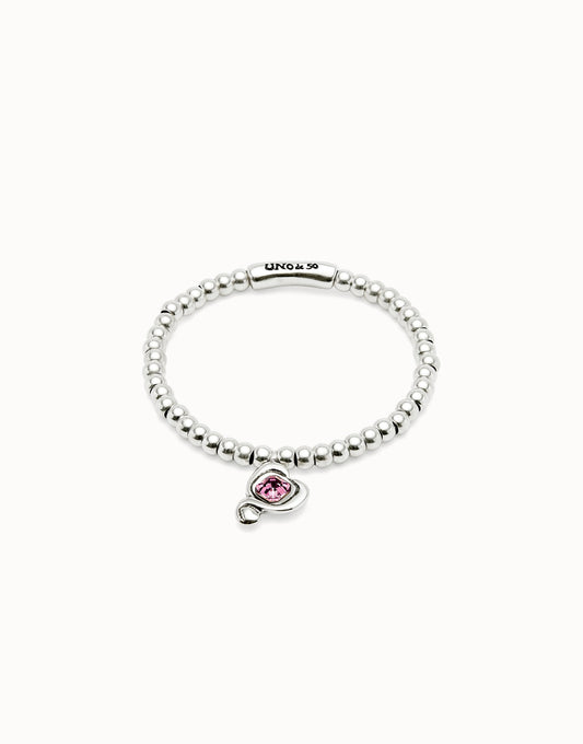 Uno de 50 "Be Expressive" Bracelet-Silver/Rose