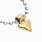 Uno de 50 "Palpito” Bead Bracelet with Heart Detail-Silver/Gold