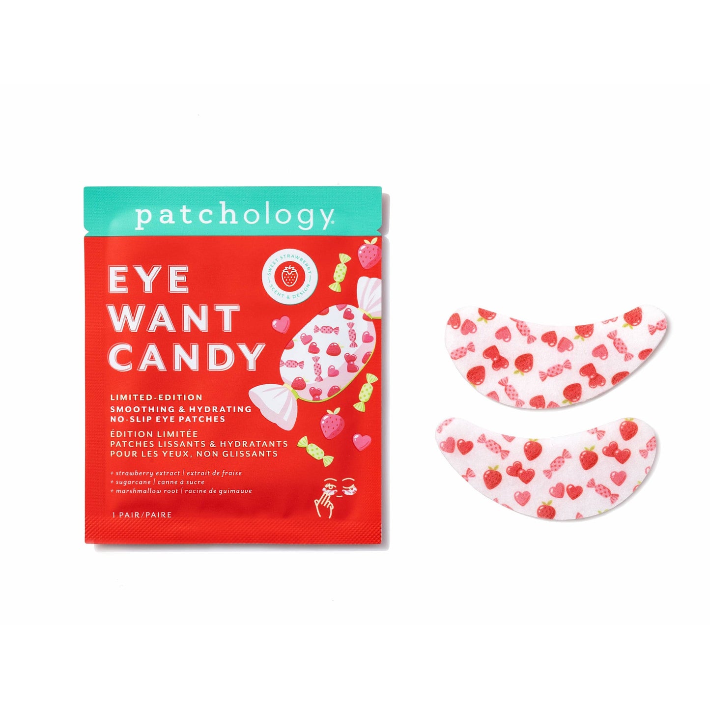 Patchology "Eye Want Candy" Smoothing & Hydrating No-Slip Eye Patches (5 pairs)