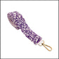 Game Day Luxe "The Courtney" Beaded Confetti Strap-Purple/White