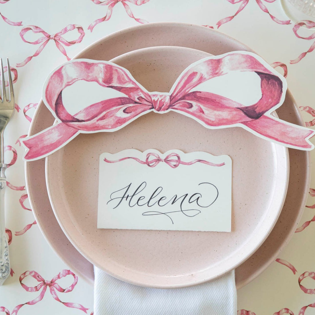 Hester & Cook "Pink Bow" Table Accent