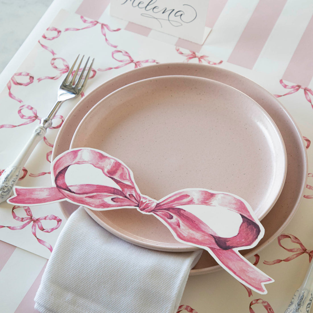Hester & Cook "Pink Bow" Table Accent