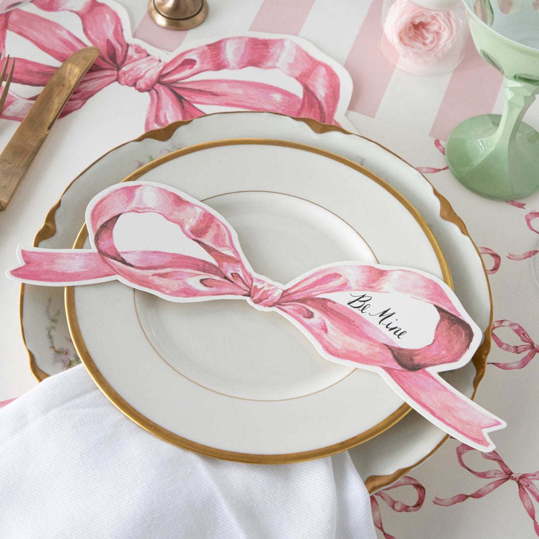 Hester & Cook "Pink Bow" Table Accent
