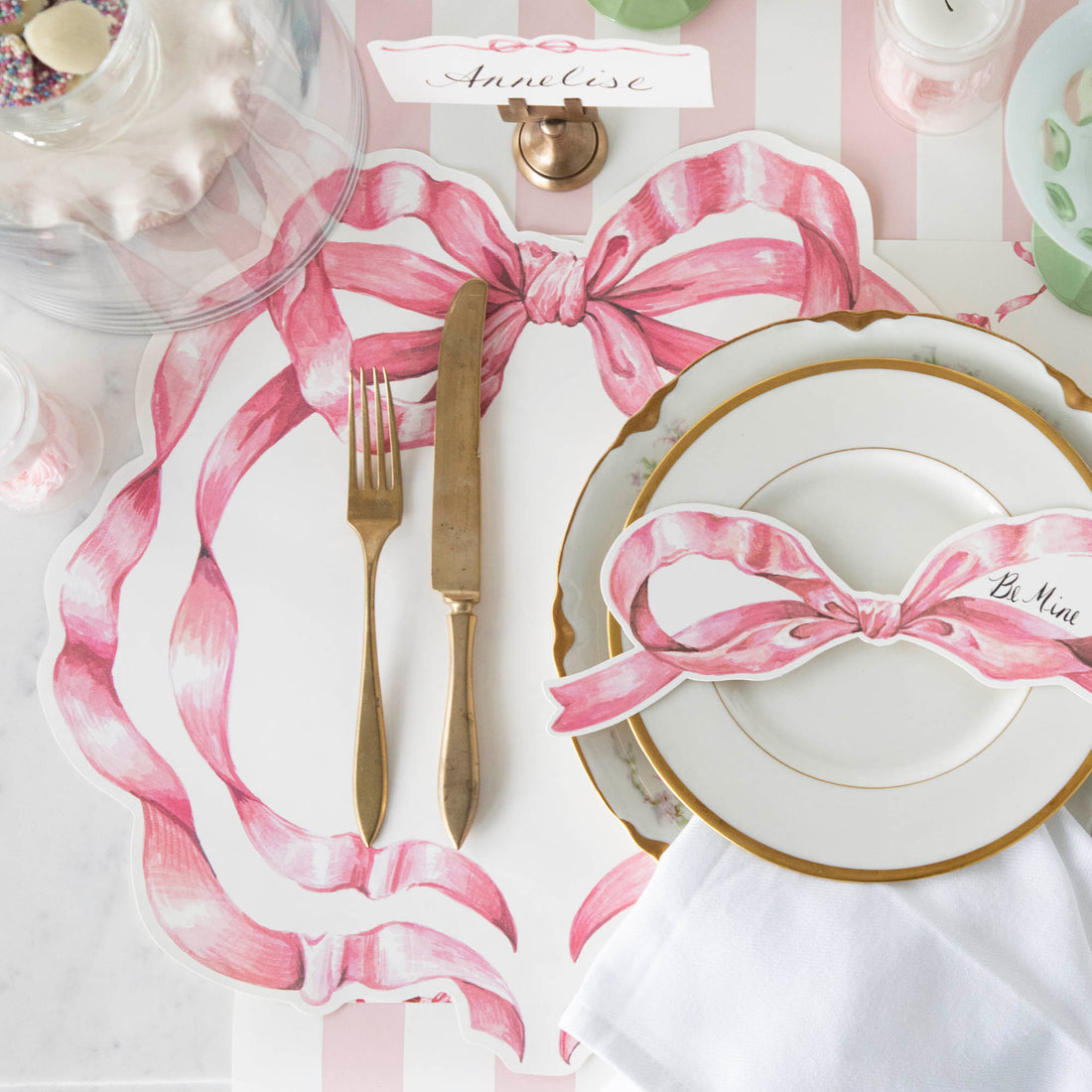 Hester & Cook "Pink Bow" Table Accent