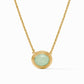 Julie Vos "Portifino" Solitaire Necklace-Aqua Jade