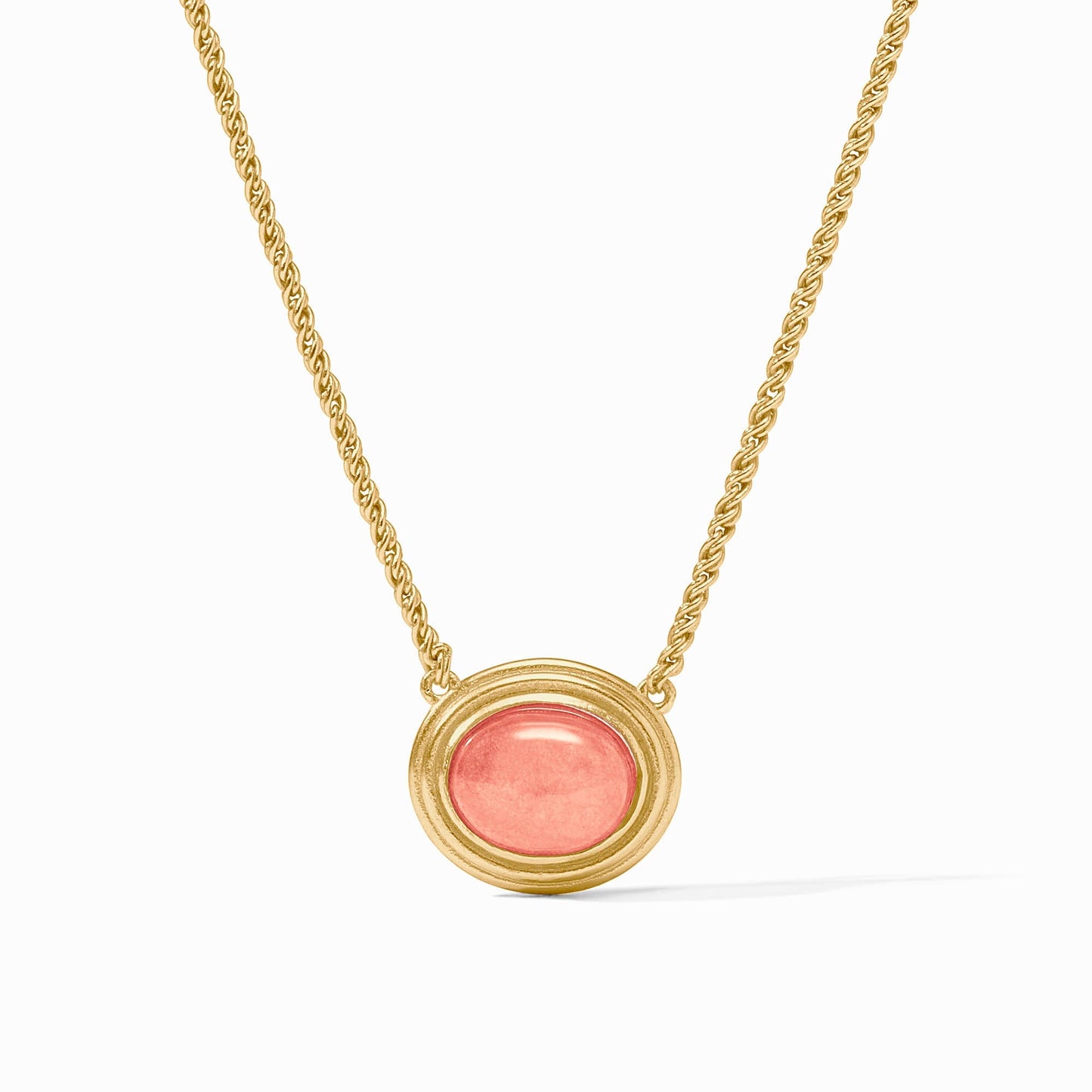 Julie Vos "Portifino" Solitaire Necklace-Melon Jade