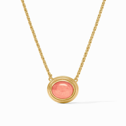 Julie Vos "Portifino" Solitaire Necklace-Melon Jade