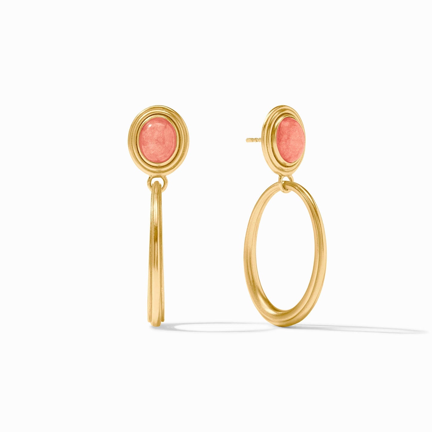 Julie Vos "Portifino" Statement Earring-Melon Jade