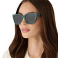 DIFF Eyewear “Amara” Fairway Green Grey Gradient Polarized Sunglasses