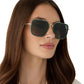 Diff Eyewear “Jordan” Fairway Green Gold Aloe Green Gradiant Sunglasses