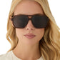DIFF Eyewear "Cameron"  Whiskey + Grey Gradient Polarized Sunglasses
