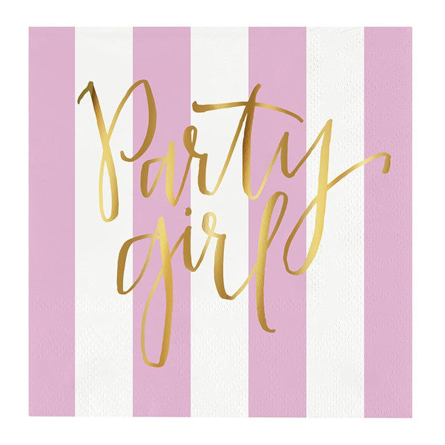 Slant Collections "Party Girl" Napkin (Pack of 20)