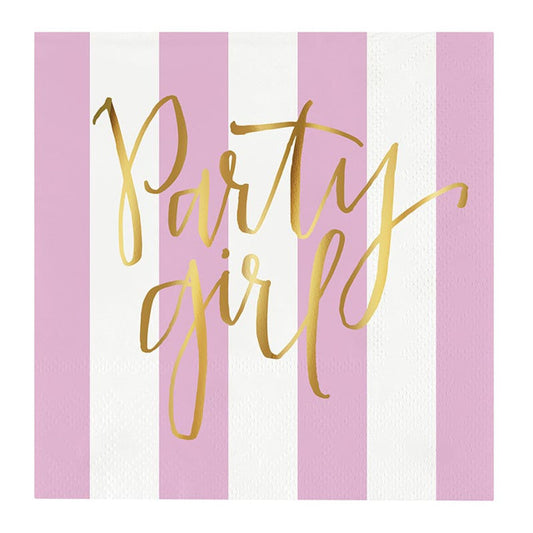 Slant Collections "Party Girl" Napkin (Pack of 20)