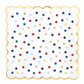 Slant Scalloped Paper Plate-4th of July