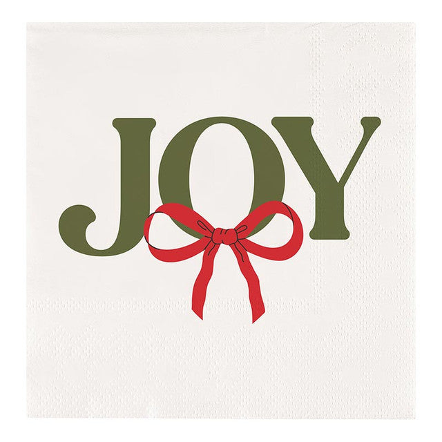 Slant “Joy” Beverage Napkins -20ct