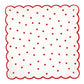 Slant Scalloped Paper Plates - Red Dot - 8ct