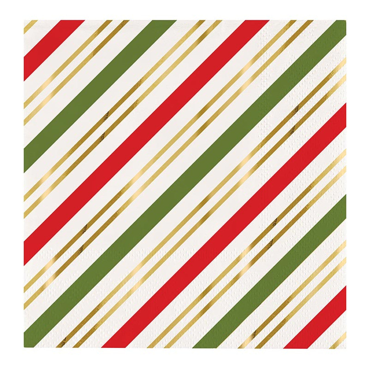 Slant “Striped” Foil Beverage Napkins