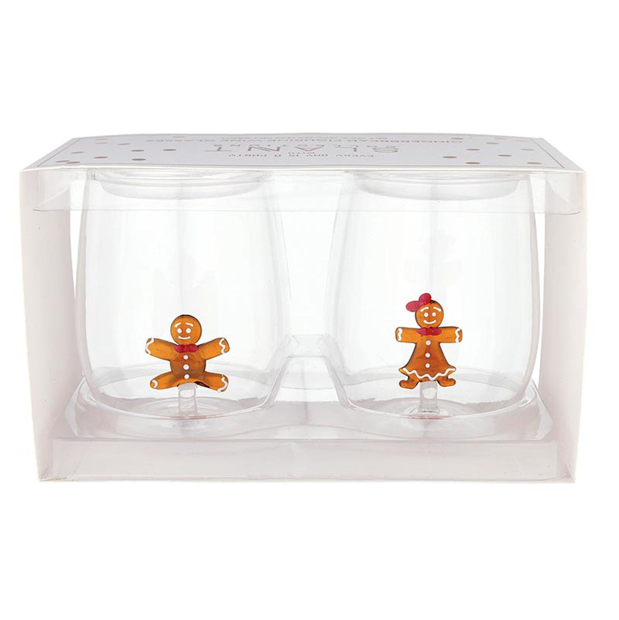 Slant "Gingerbread" Wine Glass (set of 2)