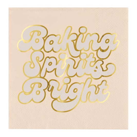 Slant "Baking Spirits Bright" Napkin (Pack of 20)