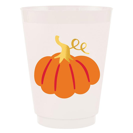 Slant Collection Frost Cups - Pumpkin 8ct