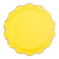 Slant Foil Scalloped Paper Plates - Confetti