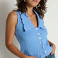 Nation LTD "Rae" Collared Tank-Cornflower