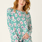 PJ Salvage "Mahjong Queen Dreams" L/S Pajama Top-Greenlake
