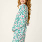 PJ Salvage "Mahjong Queen Dreams" L/S Pajama Top-Greenlake