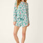 PJ Salvage "Mahjong Queen Dreams" L/S Pajama Top-Greenlake