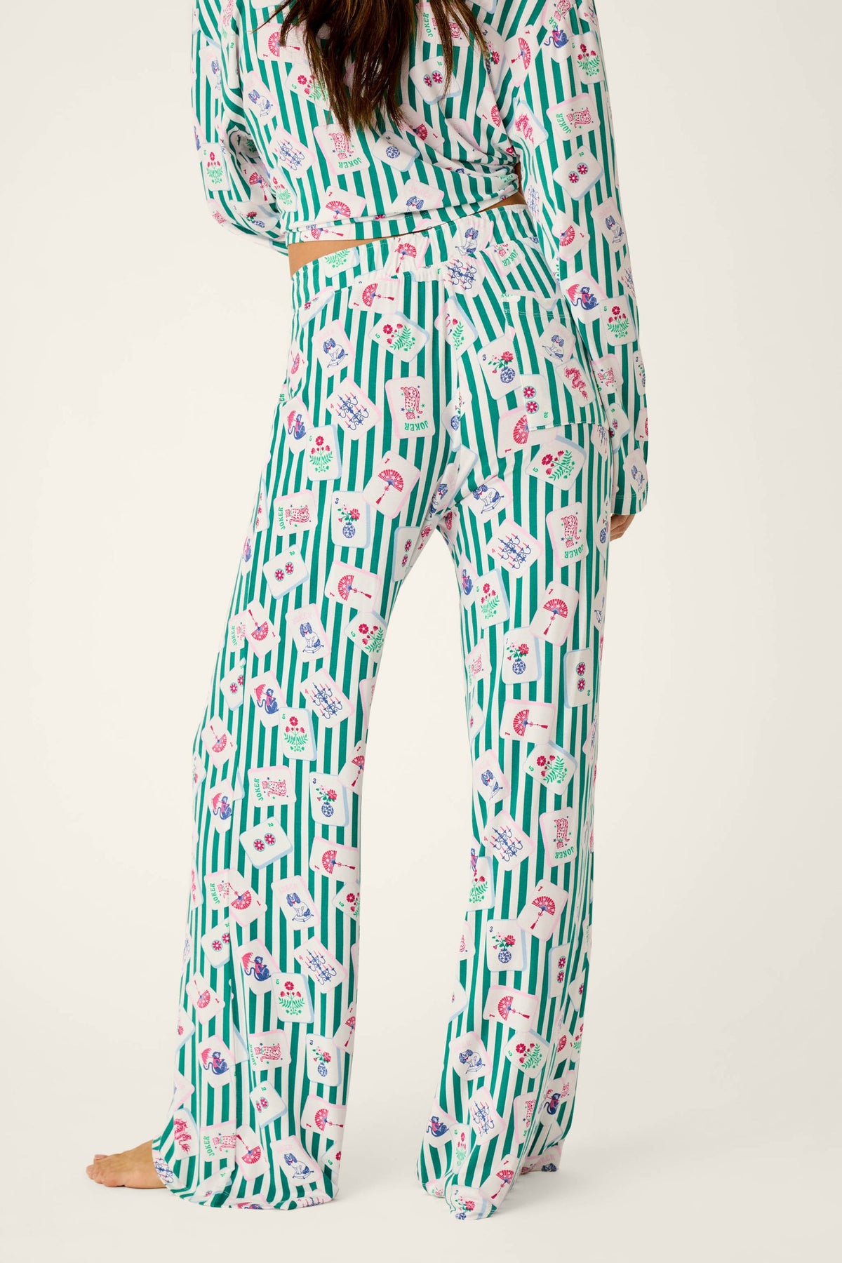 PJ Salvage "Mahjong Queen Dreams" Pajama Pant-Greenlake