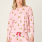 PJ Salvage "Very Merry Wild for the Holidays" L/S Pajama Top-Pink Orchid