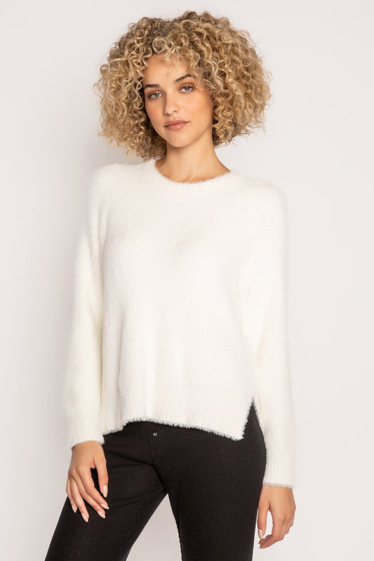 PJ Salvage "Mountain Mama" Long Sleeve Top-Ivory