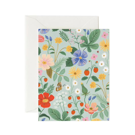 Rifle Paper Co. “Strawberry Fields” Mint Card