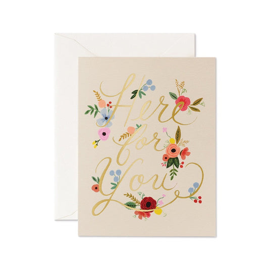 Rifle Paper Co. “Here for You” Card
