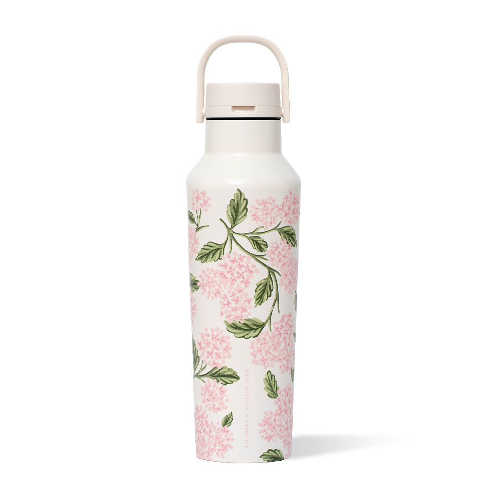 Corkcicle x Rifle Paper Co. “Pink Hydrangea”- 20oz Canteen