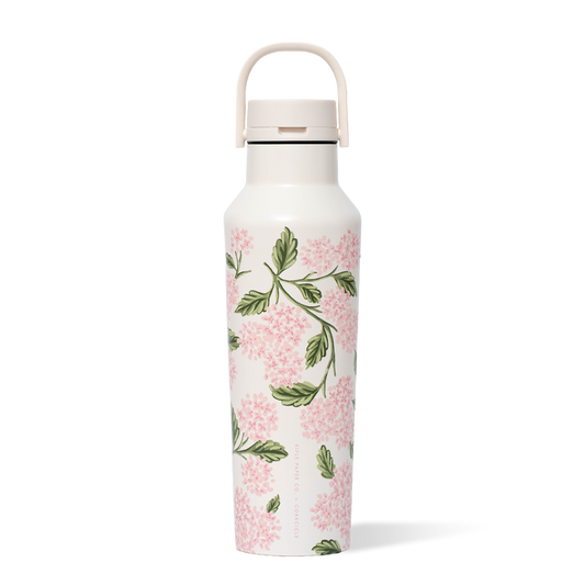 Corkcicle x Rifle Paper Co. “Pink Hydrangea”- 20oz Canteen