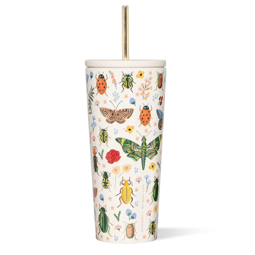 Corkcicle x Rifle Paper Co. “Curio Cream”- 24oz Cold Cup