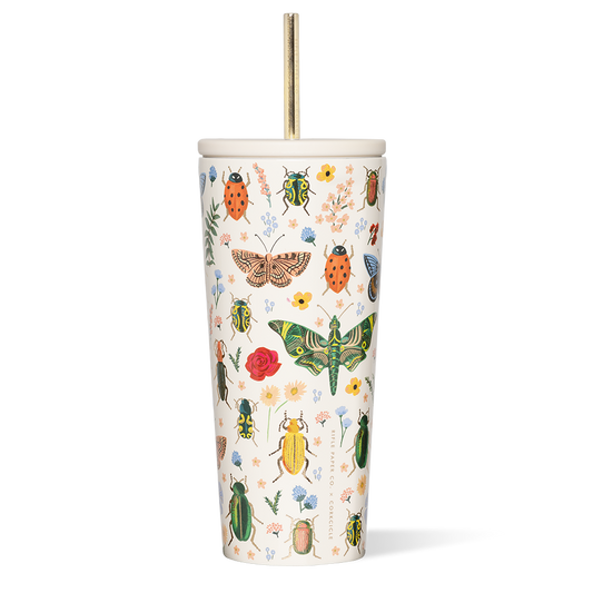 Corkcicle x Rifle Paper Co. “Curio Cream”- 24oz Cold Cup