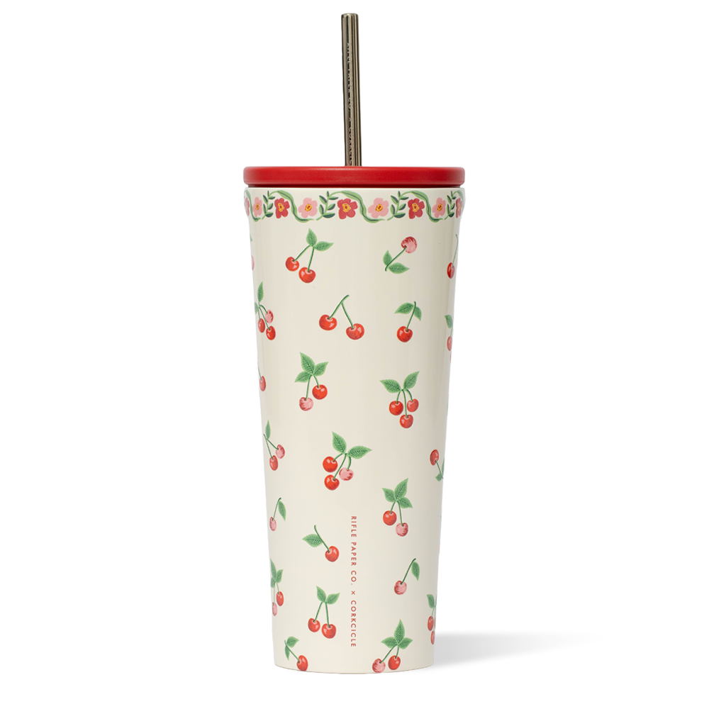 Corkcicle x Rifle Paper Co. “Cherries”- 24oz Cold Cup