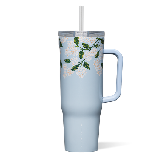 Corkcicle x Rifle Paper Co. “Hydrangea” Gloss - 40oz Cruiser