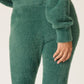 PJ Salvage "Campfire Cozy" Feather Knit Lounge Pant-Sage Leaf