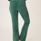 PJ Salvage "Campfire Cozy" Feather Knit Lounge Pant-Sage Leaf