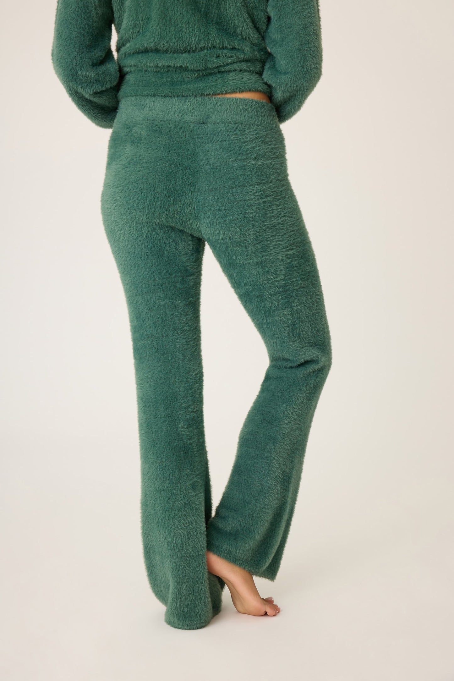 PJ Salvage "Campfire Cozy" Feather Knit Lounge Pant-Sage Leaf