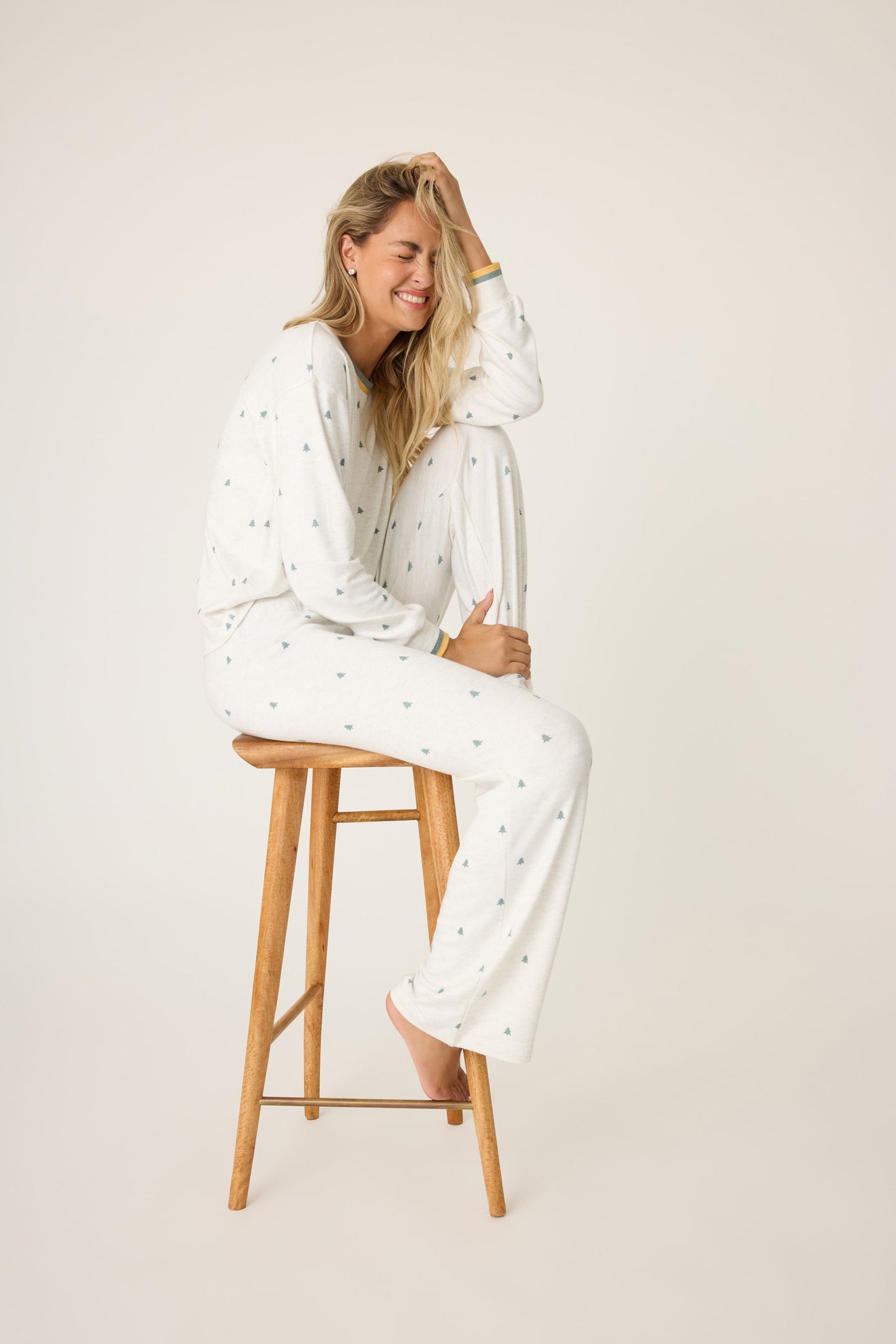 PJ Salvage "Campfire Cozy" PJ Pant- Heathered Cloud