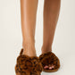 PJ Salvage "Holiday Dreams" Faux Fur Braid Slipper
