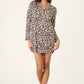 PJ Salvage "Holiday Dreams" Leopard Print Nightshirt