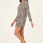 PJ Salvage "Holiday Dreams" Leopard Print Nightshirt