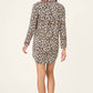 PJ Salvage "Holiday Dreams" Leopard Print Nightshirt